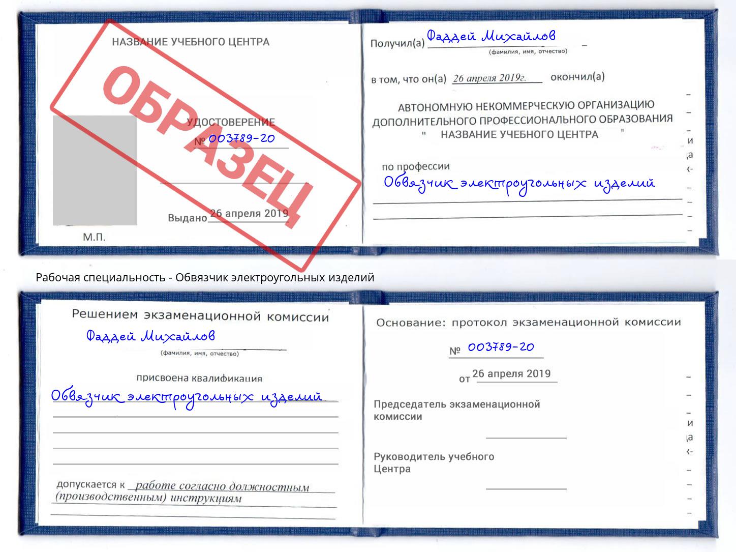 Обвязчик электроугольных изделий Приморско-Ахтарск