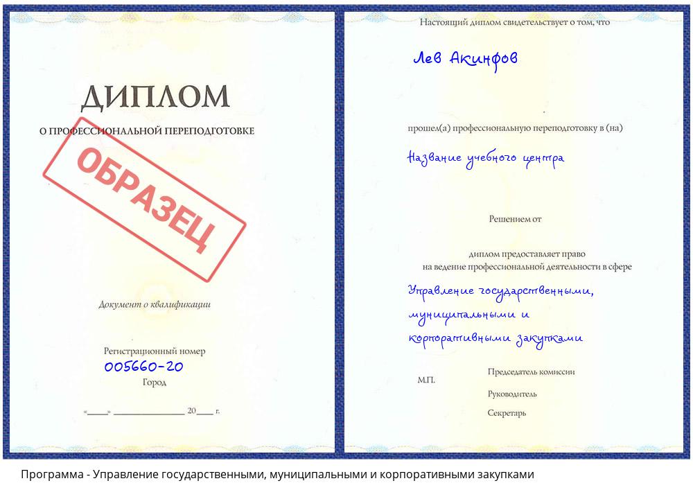 Управление государственными, муниципальными и корпоративными закупками Приморско-Ахтарск